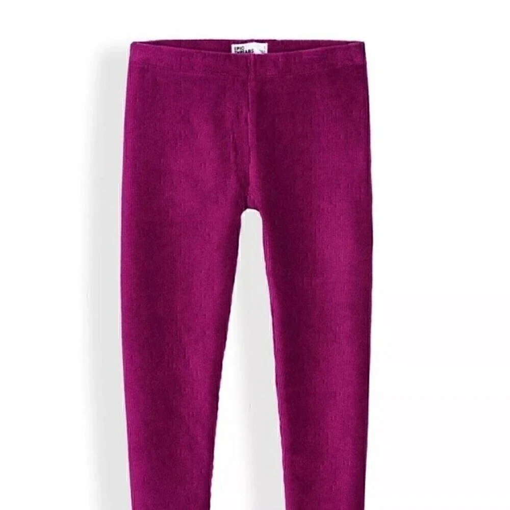 EPIC THREADS Little Girls Cottage Core Solid Corduroy Leggings size 6